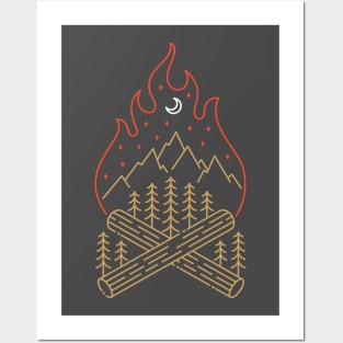 Campfire and Nature Posters and Art